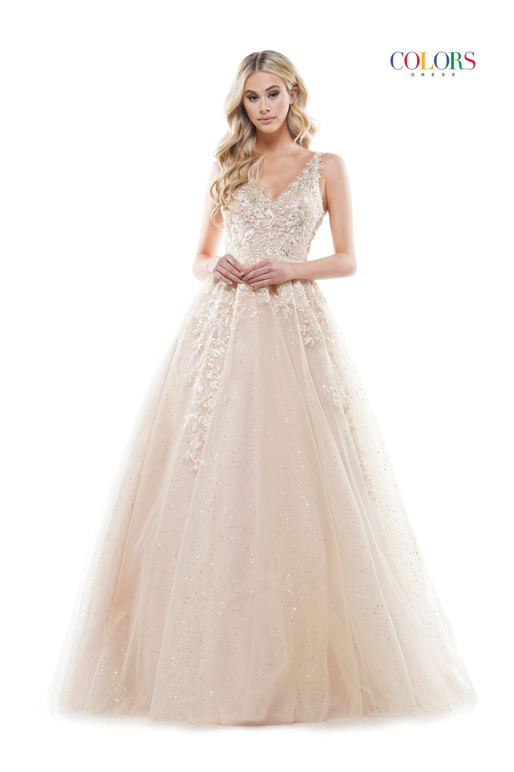 Colors 2615 Colors Prom Long Formal Sleeveless Dress