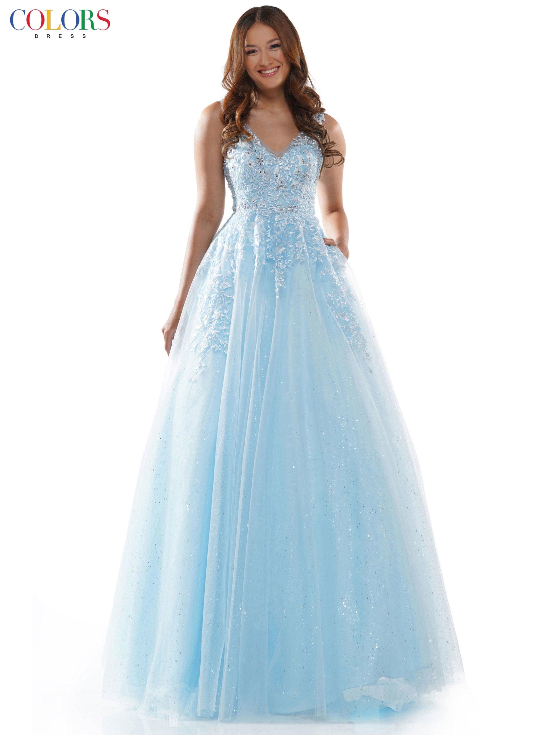 Colors 2615 Colors Prom Long Formal Sleeveless Dress