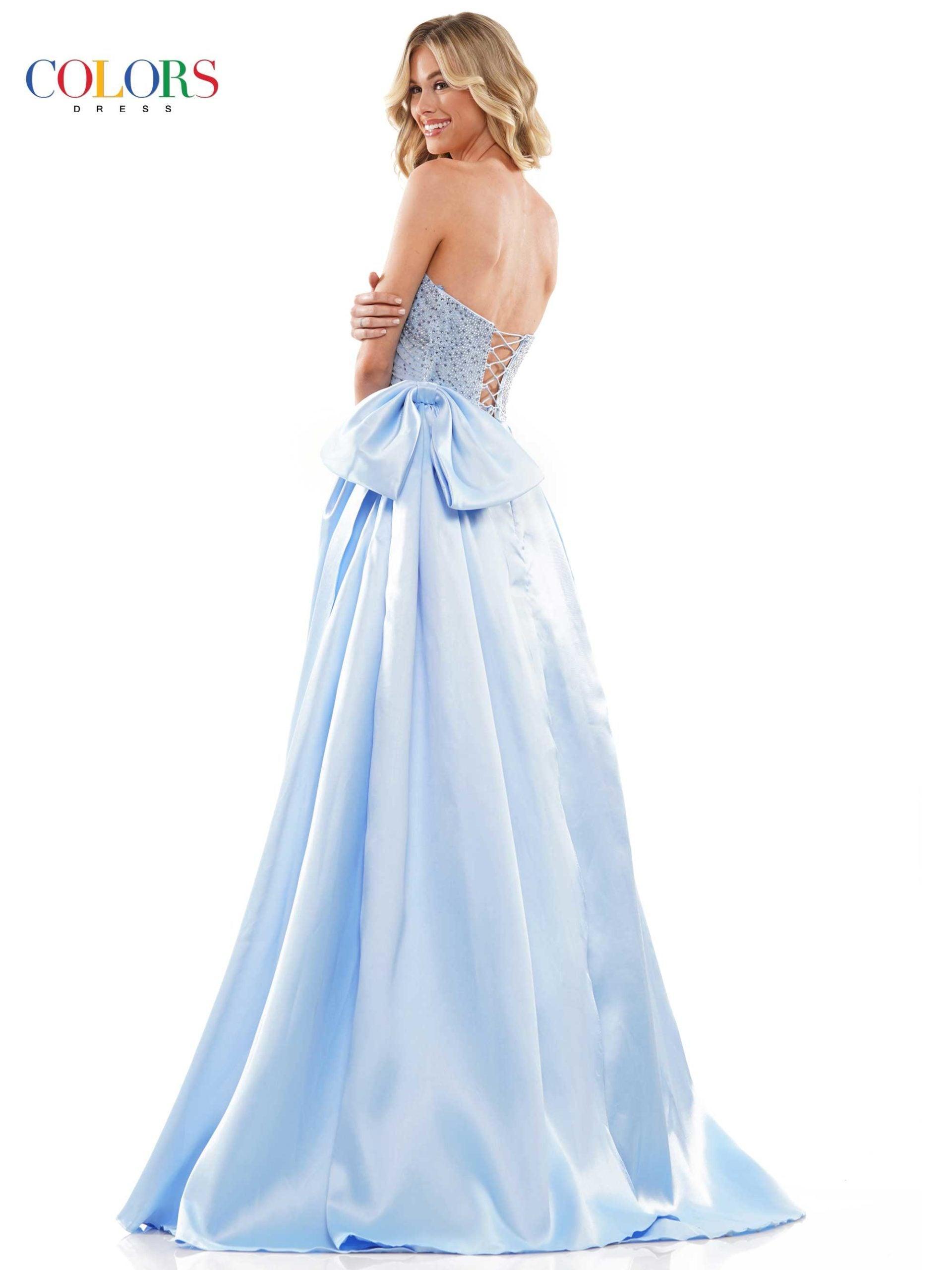 Colors 2971 Colors Prom Long Strapless Evening Dress for $394.99 – The ...