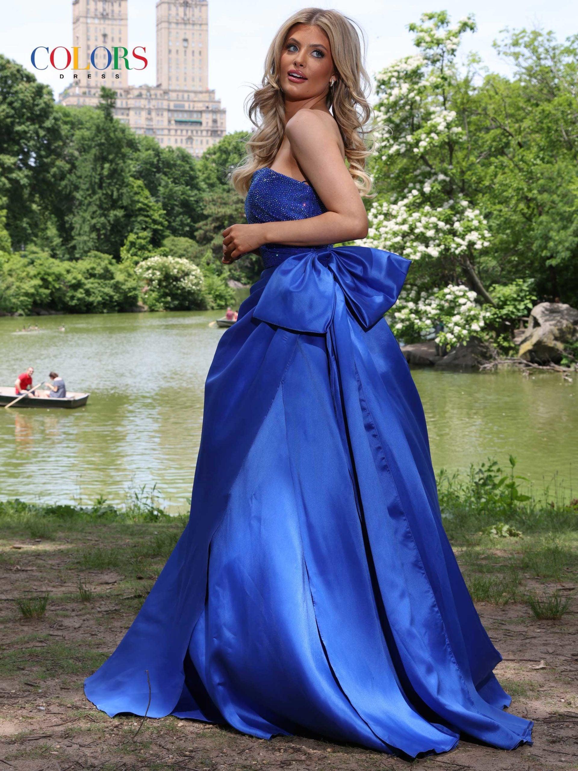 Colors 2971 Colors Prom Long Strapless Evening Dress for $394.99 – The ...