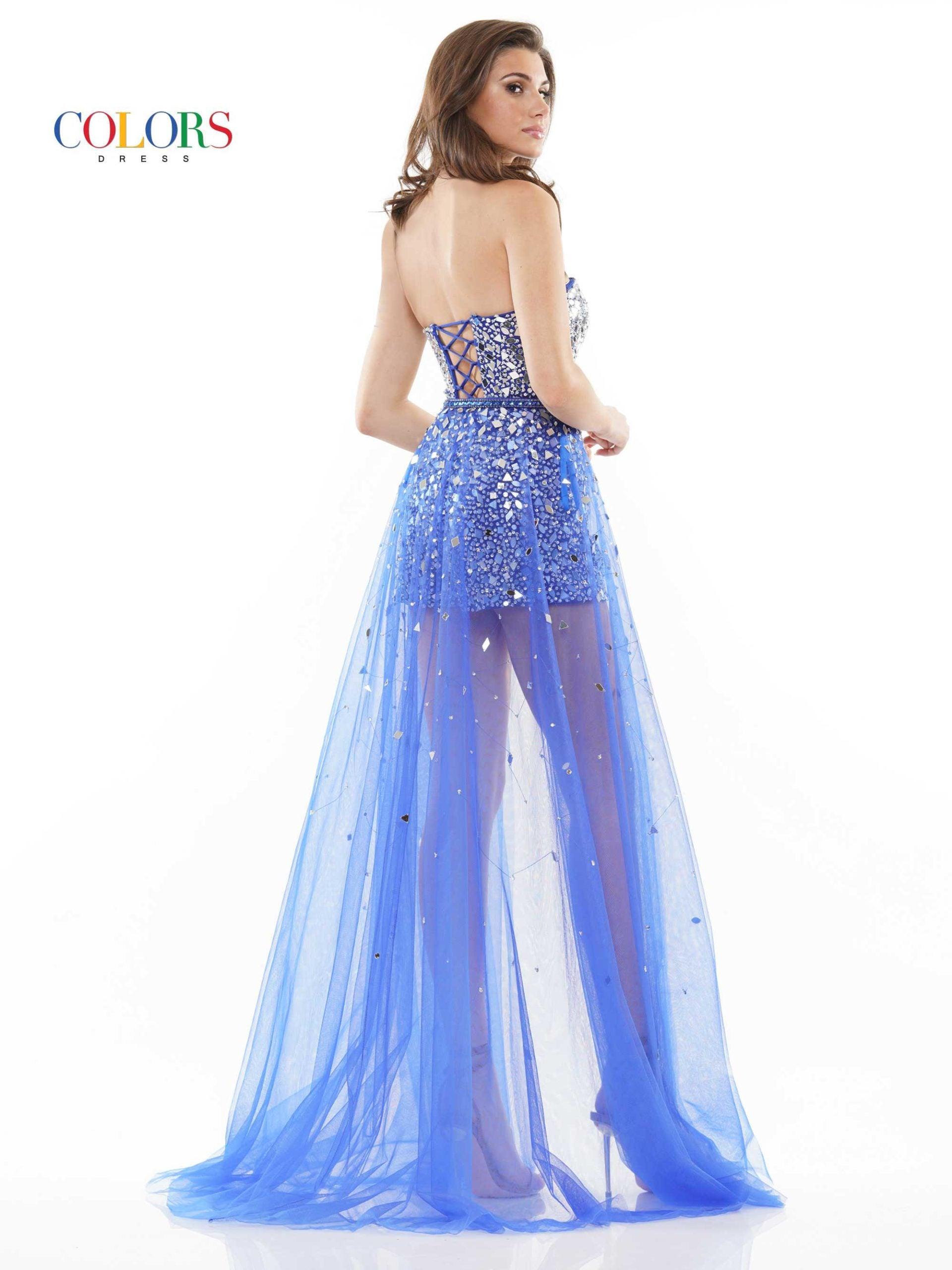 Prom dress shorts with overlay top