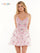 Colors Short Floral Beaded Cocktail Dress 2902 - The Dress Outlet