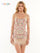 Colors Short Floral Beaded Fringe Dress 2900 - The Dress Outlet