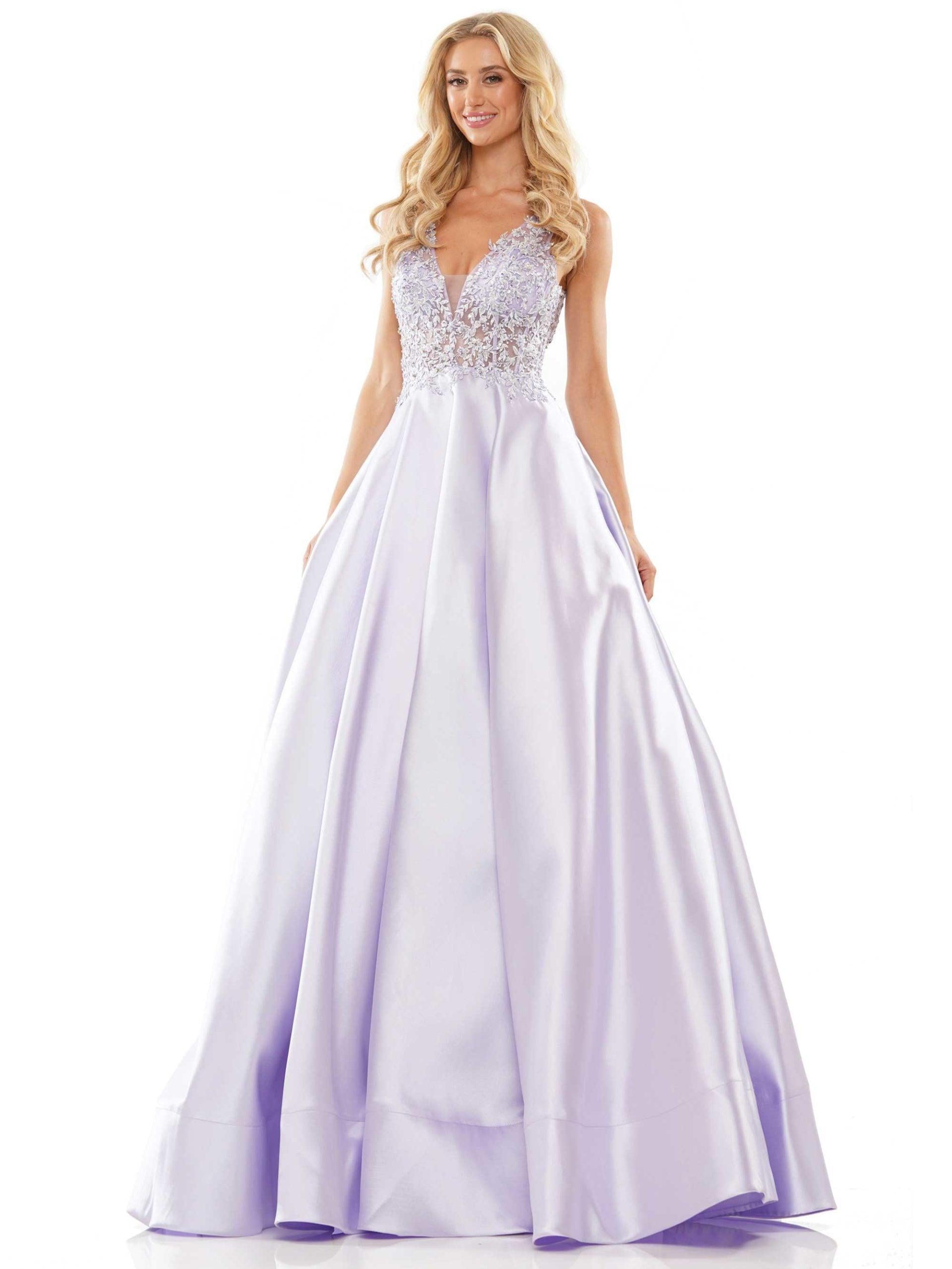 Colors Sleeveless Long Evening Dress 2914 - The Dress Outlet