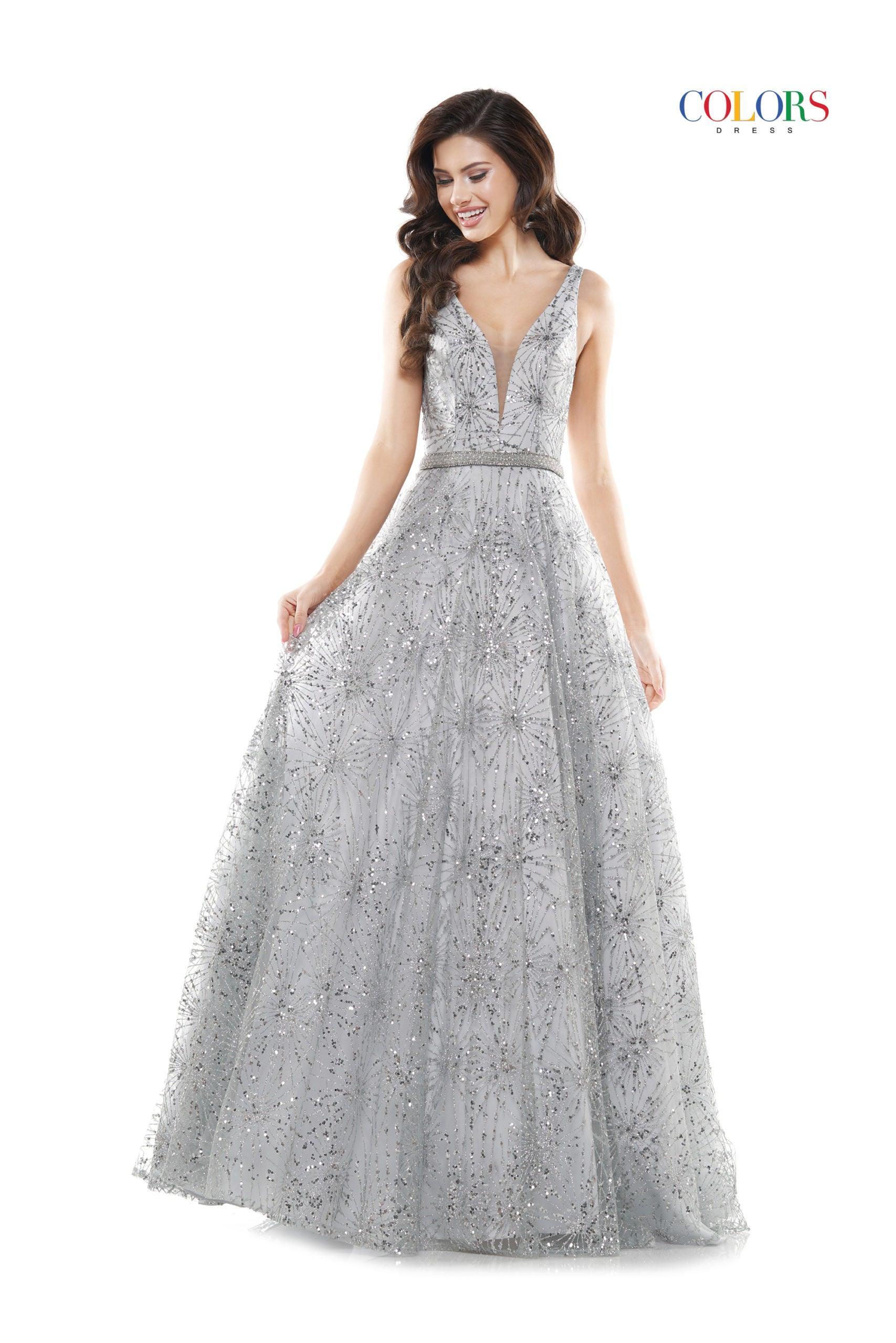 Colors G942 Colors Sleeveless Long Evening Dress