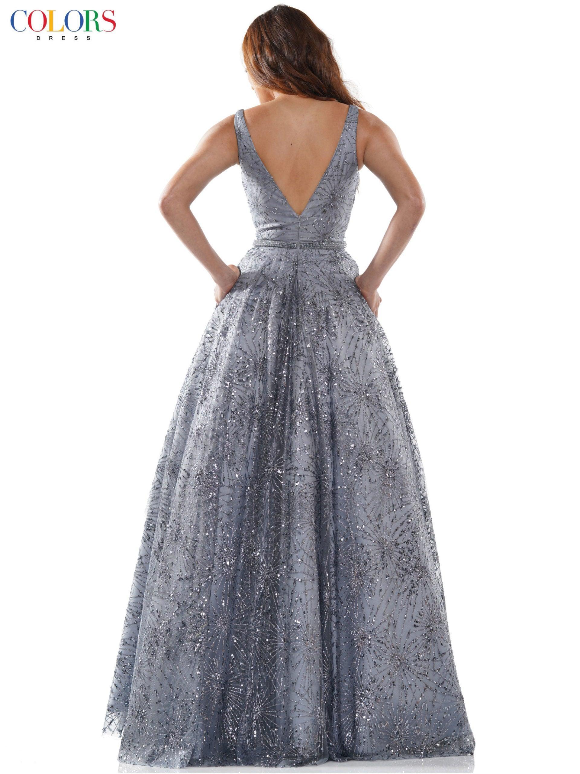Colors G942 Colors Sleeveless Long Evening Dress