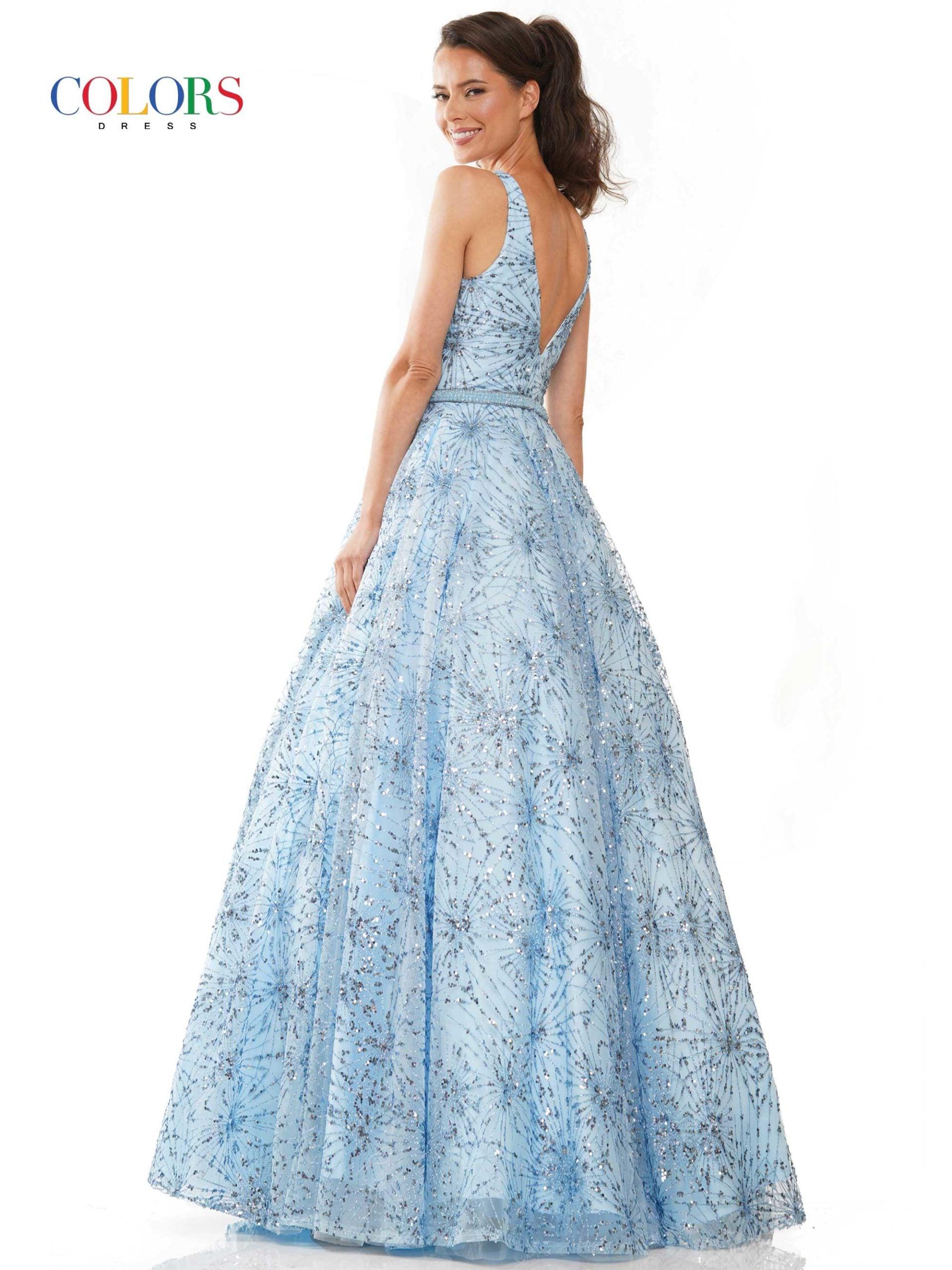 Colors G942 Colors Sleeveless Long Evening Dress