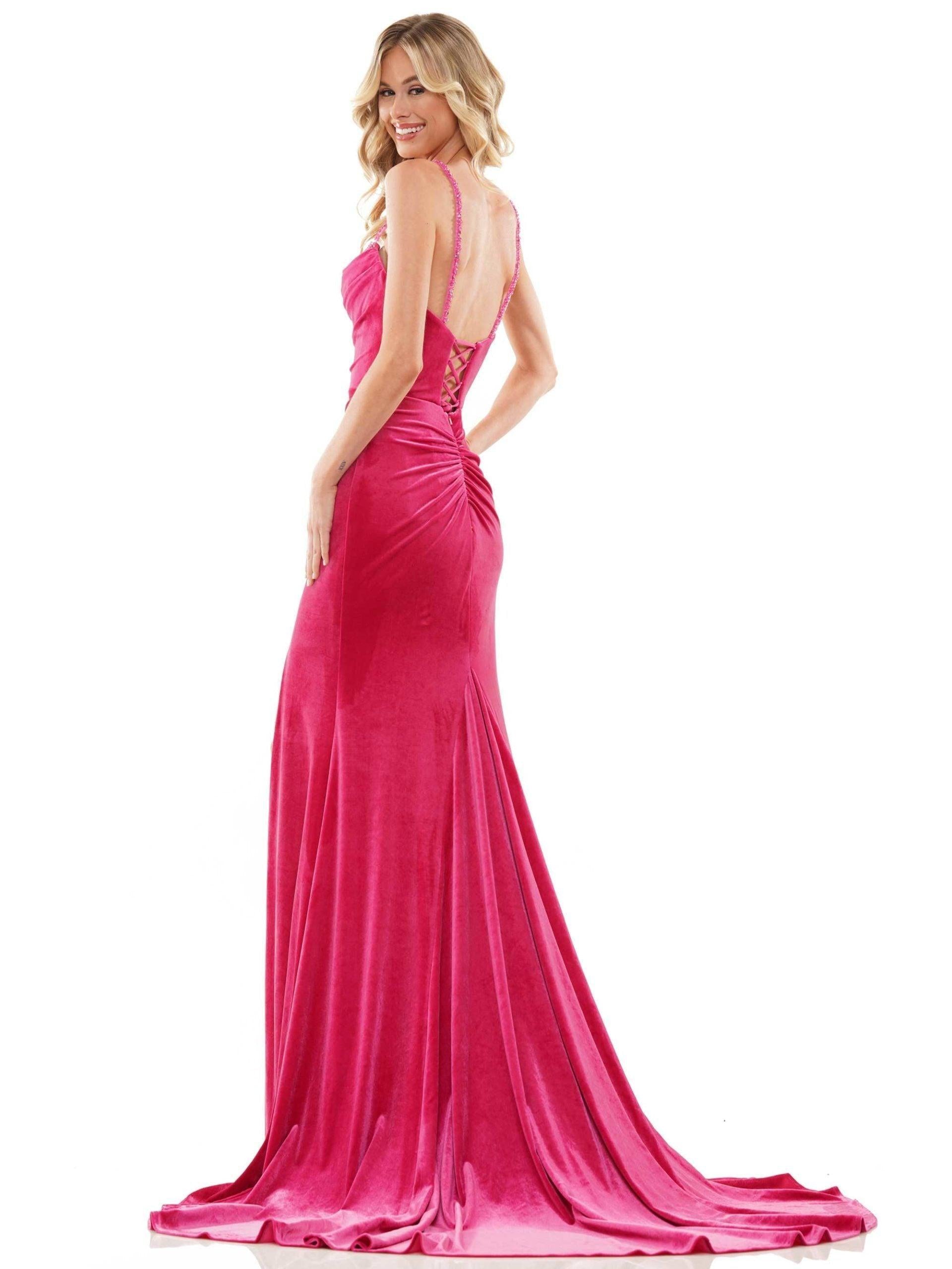 Colors Spaghetti Straps Long Prom Dress 2885 - The Dress Outlet