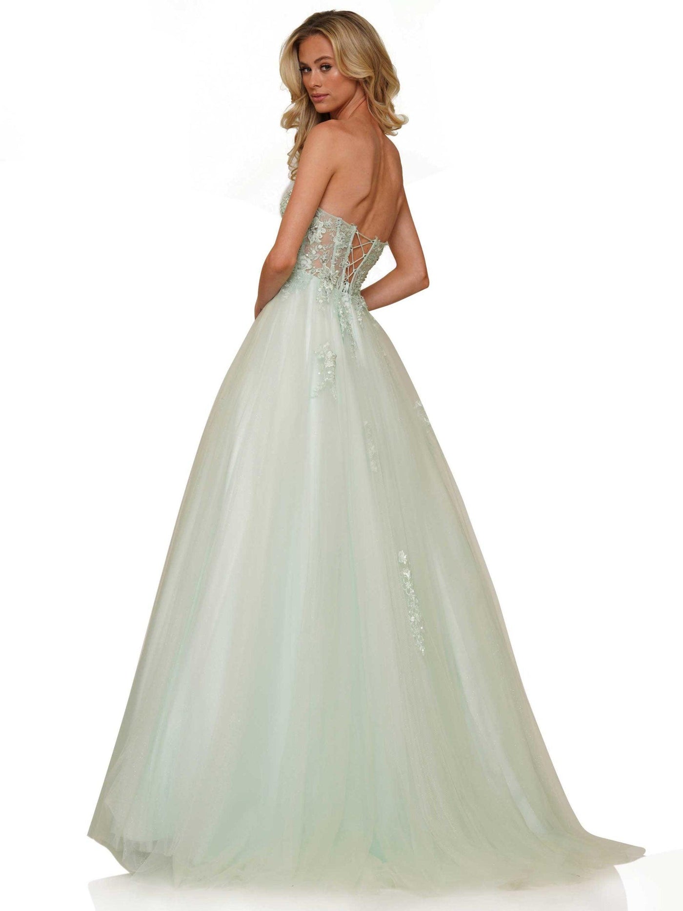 Colors Strapless Long Prom Dress 2898 - The Dress Outlet
