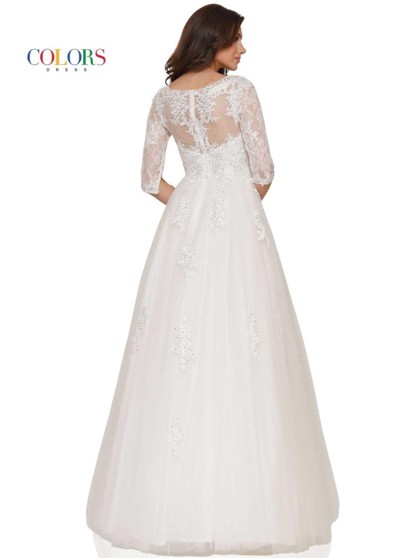 Colors G1078 Colors Wedding / Sleeve Long Dress
