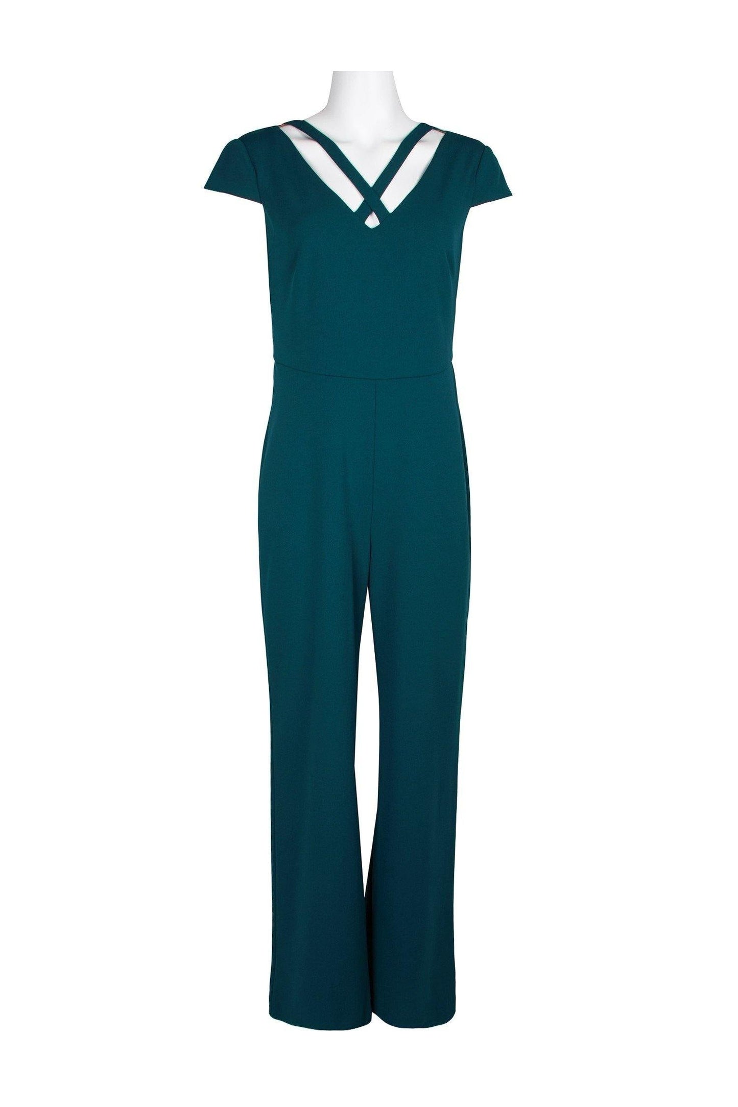 Connected Apparel Formal Crepe Jumpsuit - The Dress Outlet