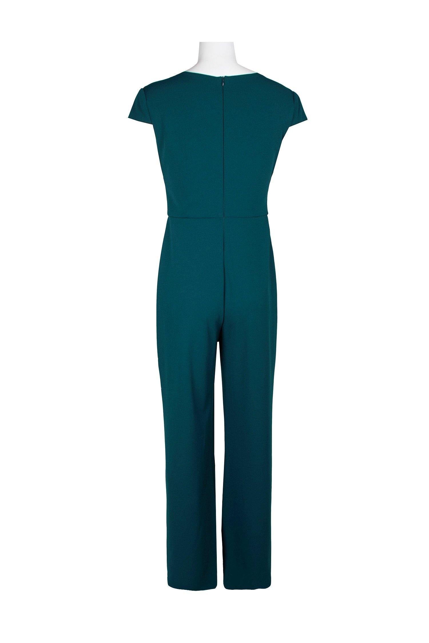 Connected Apparel Formal Crepe Jumpsuit - The Dress Outlet