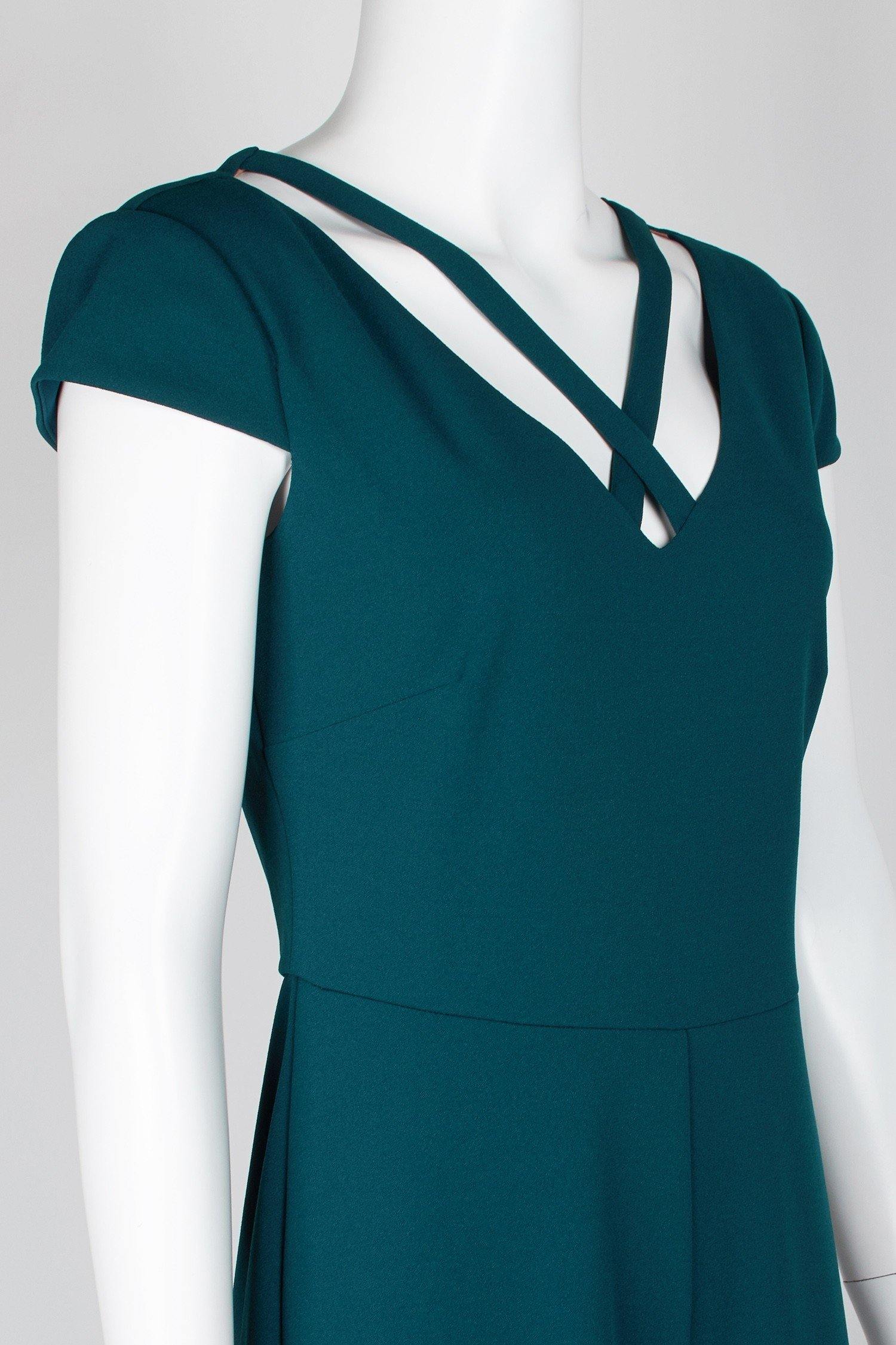 Connected Apparel Formal Crepe Jumpsuit