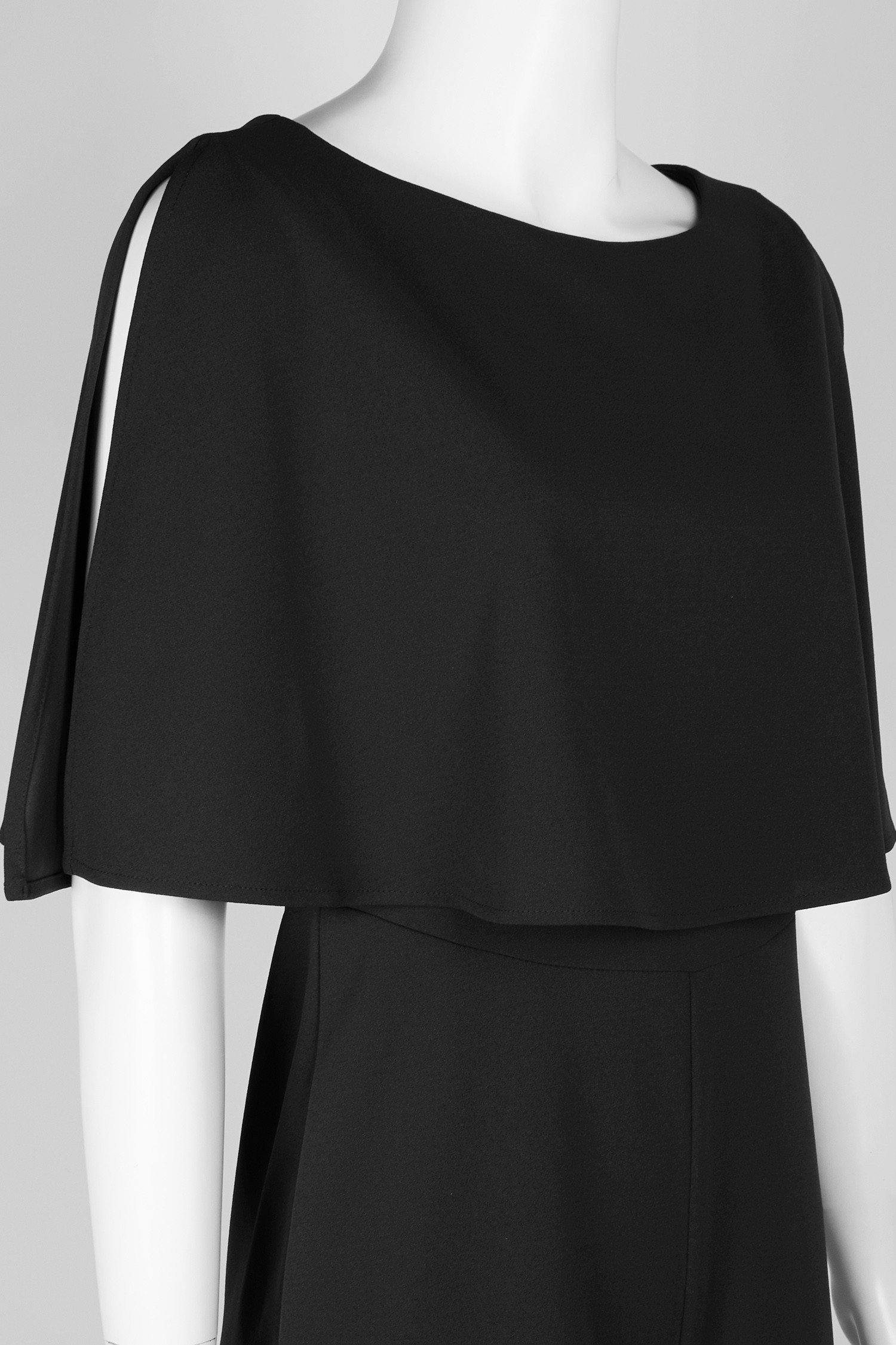 Connected Apparel Formal Sleeveless Cape Jumpsuit