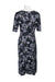 Connected Apparel Short Long Sleeve Floral Dress - The Dress Outlet