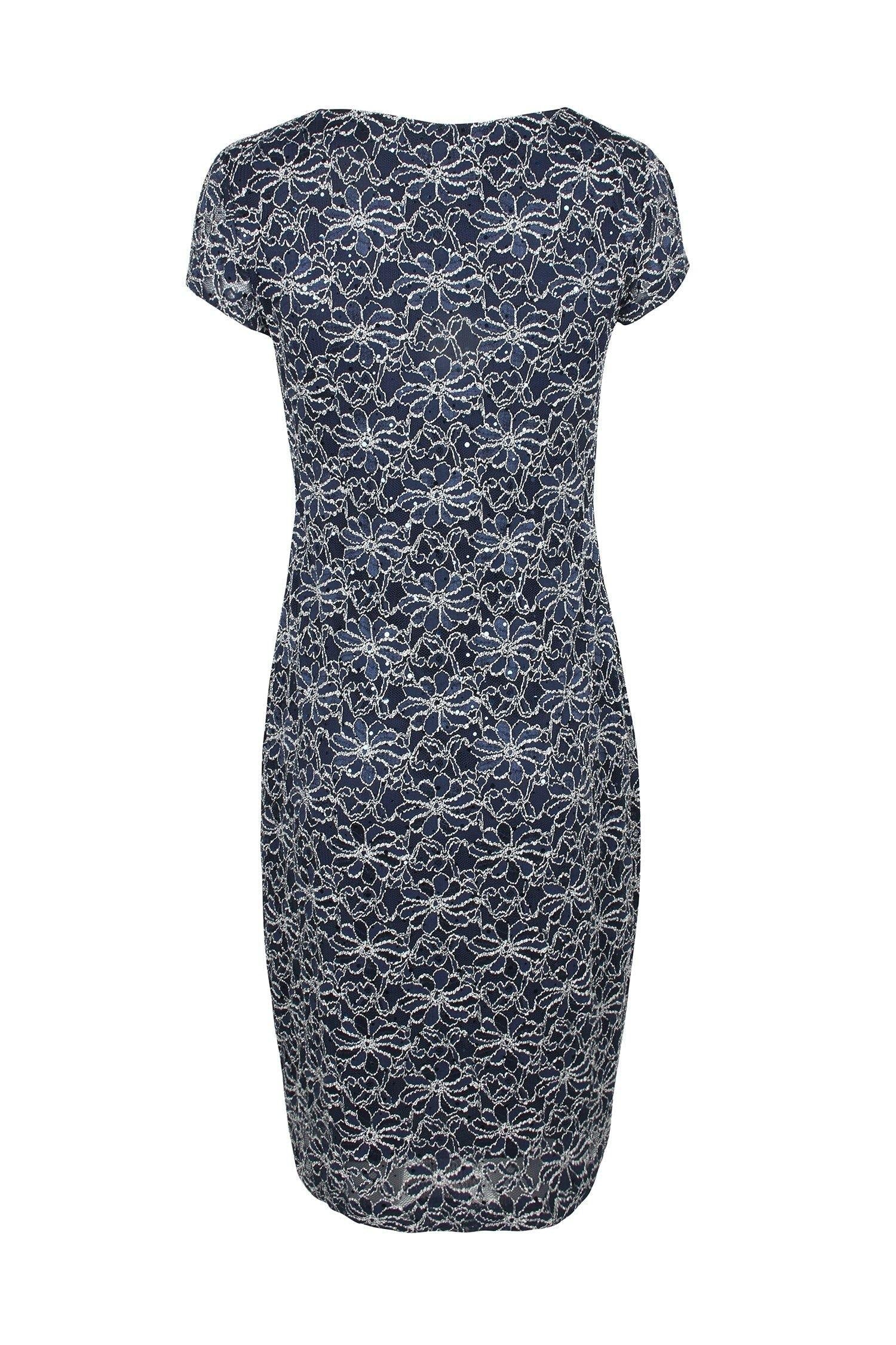 Connected Apparel Short Sleeve Bodycon Lace Dress Sale - The Dress Outlet
