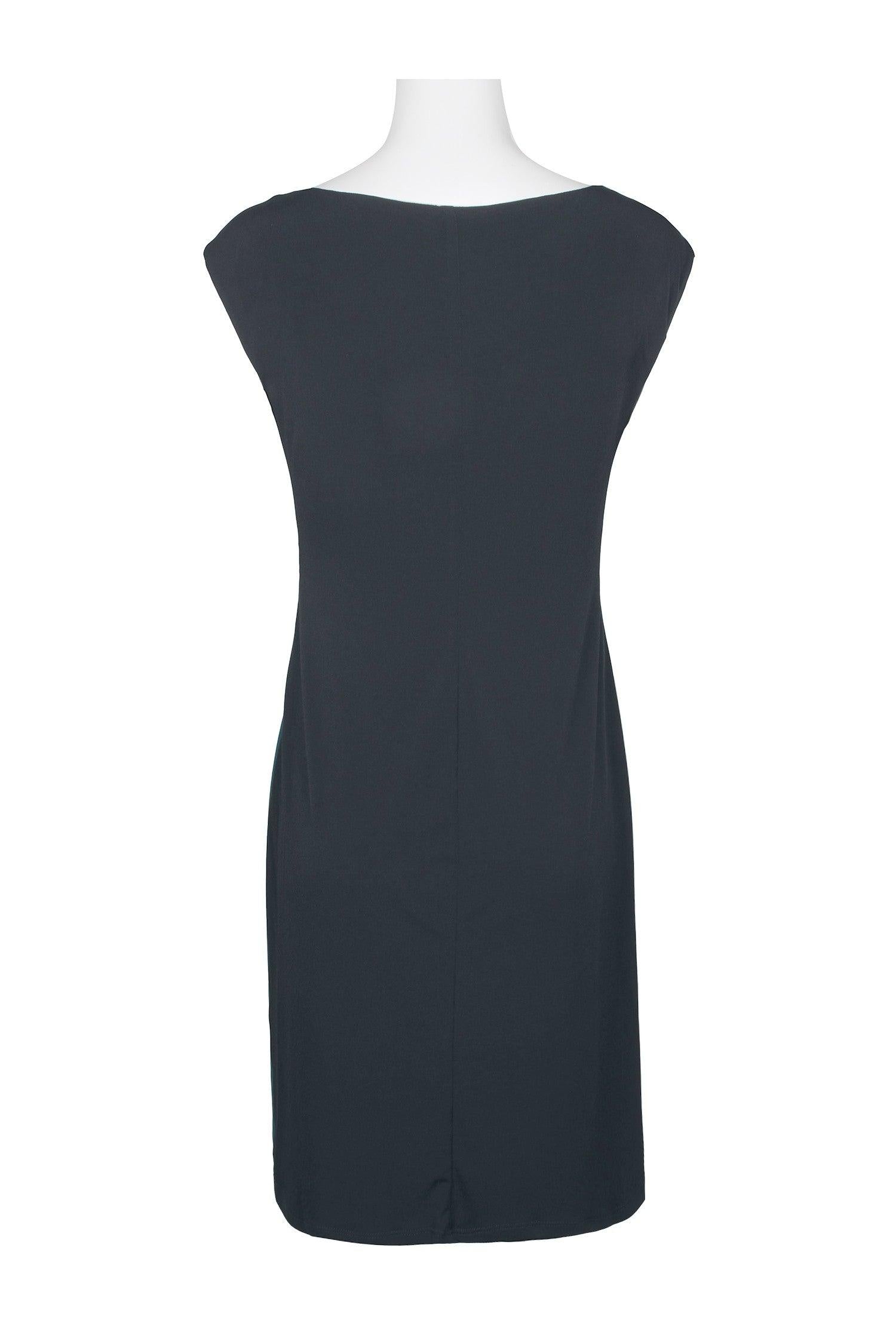 Connected Apparel Short Sleeveless Fitted Dress