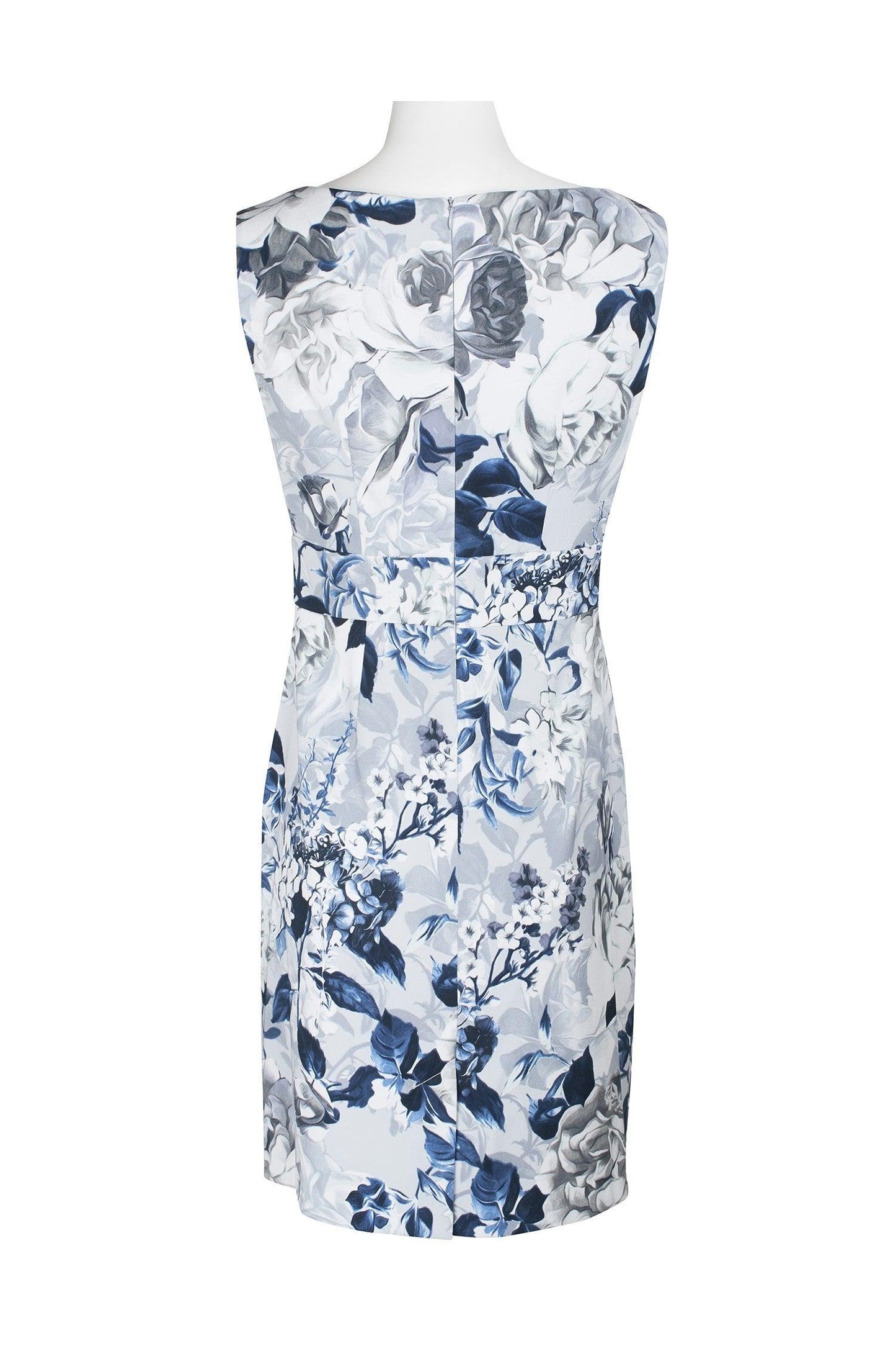 Connected Apparel Short Sleeveless Floral Dress - The Dress Outlet
