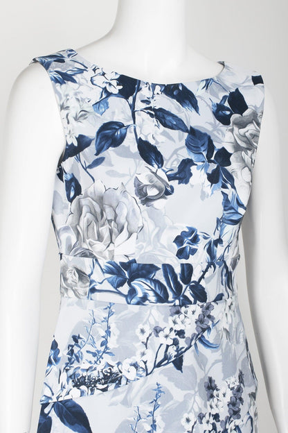 Connected Apparel Short Sleeveless Floral Dress - The Dress Outlet