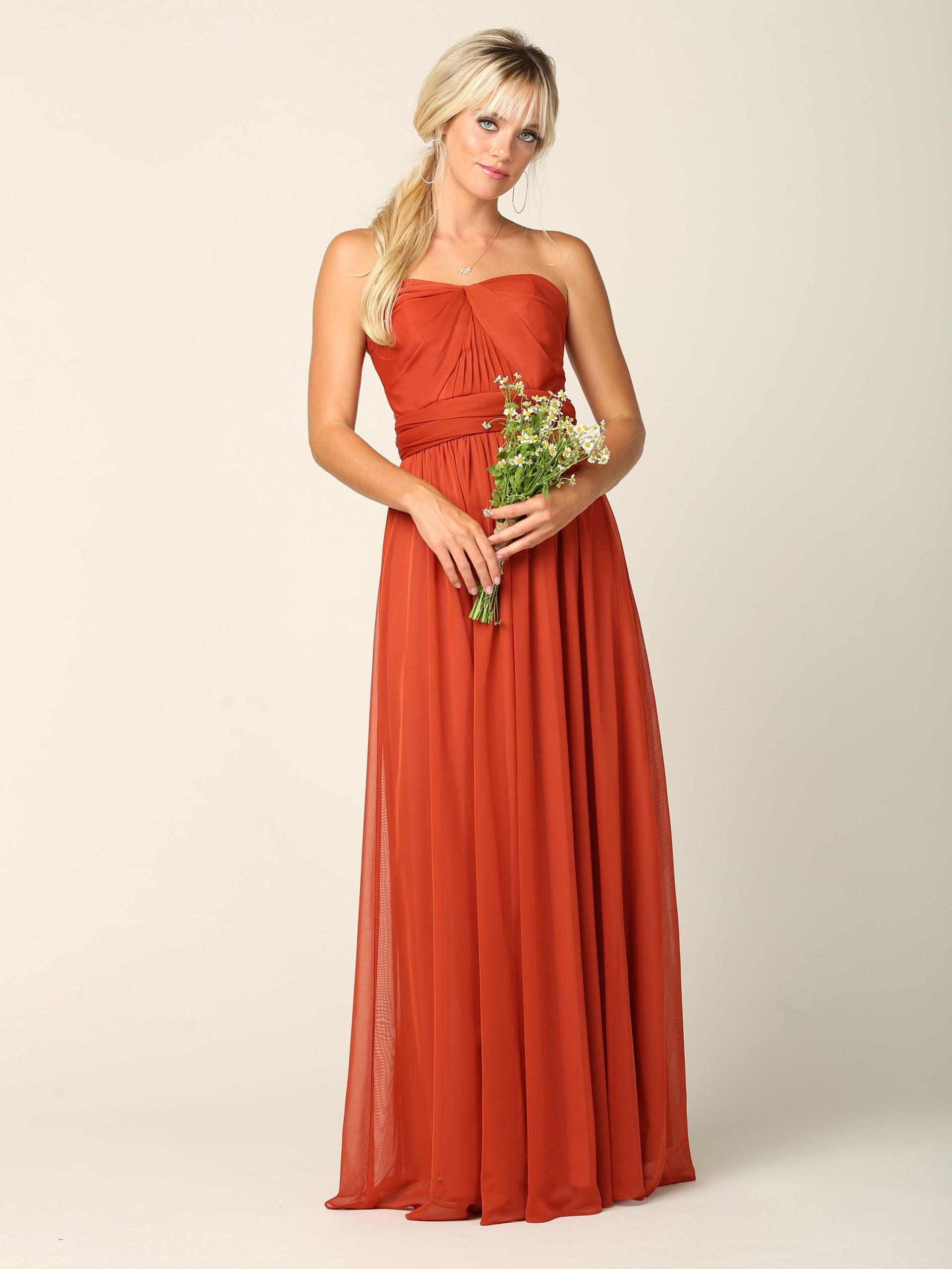 Convertible Long Bridesmaids Dress