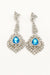 Crystal Drop Rhinestone Teardrop Long Earrings - The Dress Outlet