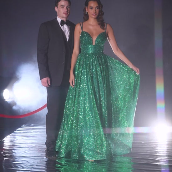 Captivating Shimmer: Cinderella Divine's Glittered Ballgown for Unforgettable Nights