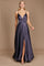 Prom Dresses Long Spaghetti Strap Prom Formal Gown Charcoal
