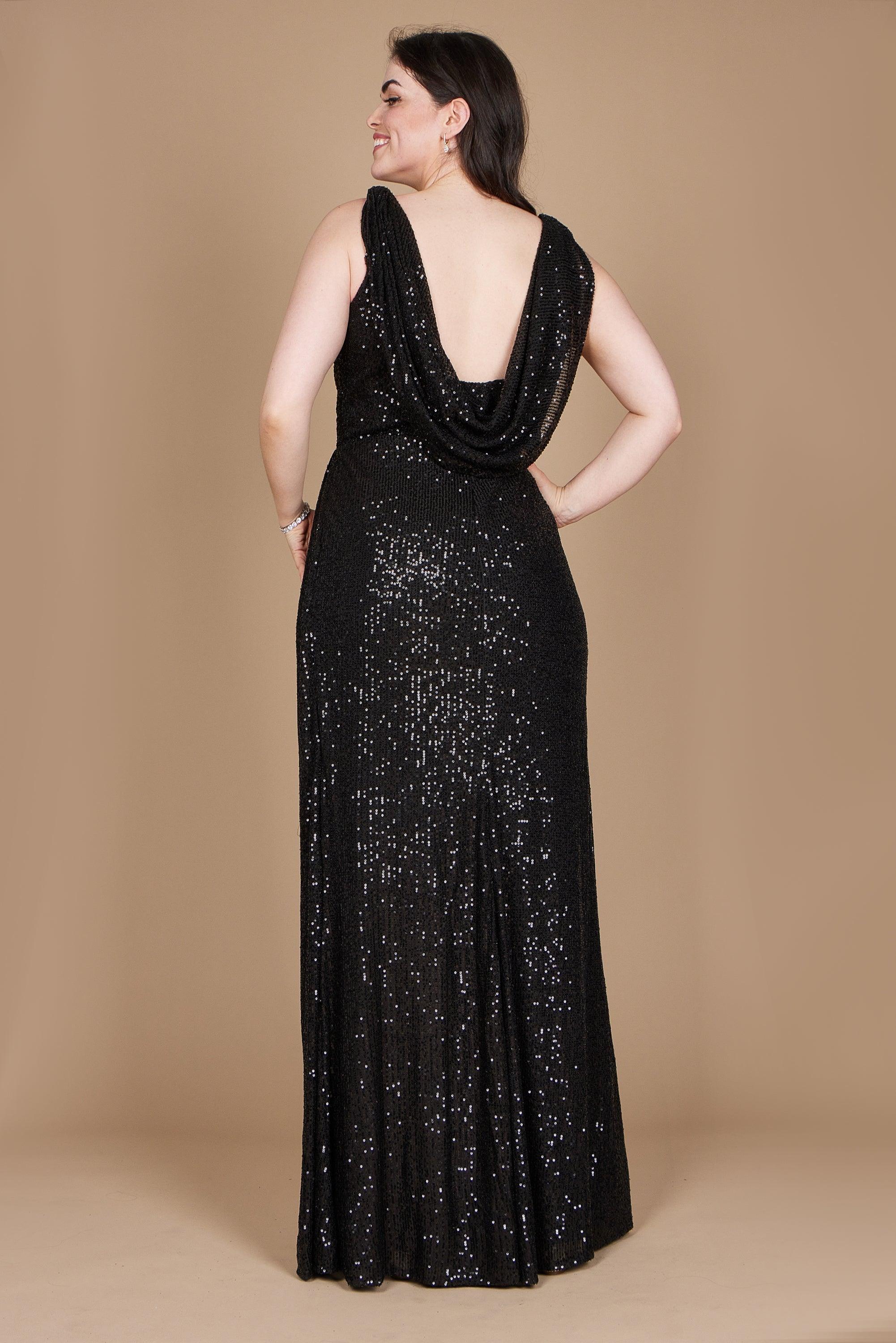 Formal Dresses Plus Size Formal Dress Fully Sequin Gown Black