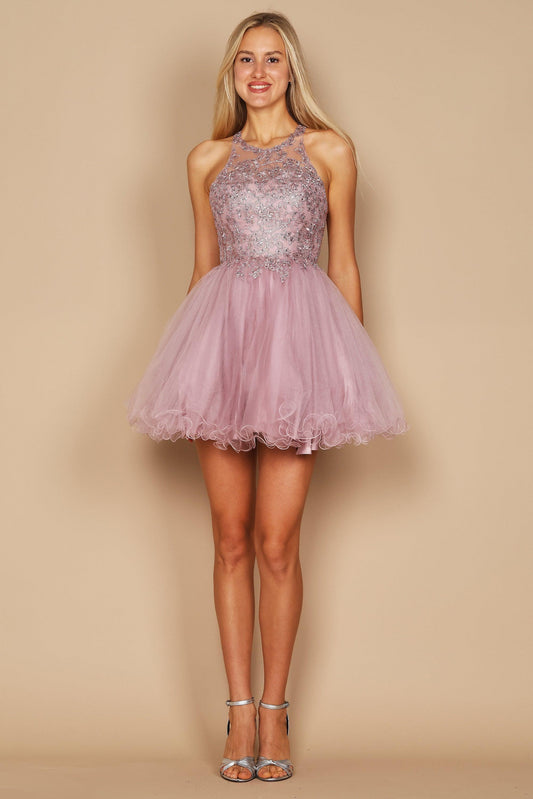Dylan & Davids Short Formal Homecoming Dress Mauve