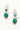 Elegant Floral Drop Clear Diamante Earrings - The Dress Outlet