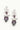 Elegant Floral Drop Clear Diamante Earrings - The Dress Outlet