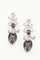 Elegant Floral Drop Clear Diamante Earrings - The Dress Outlet