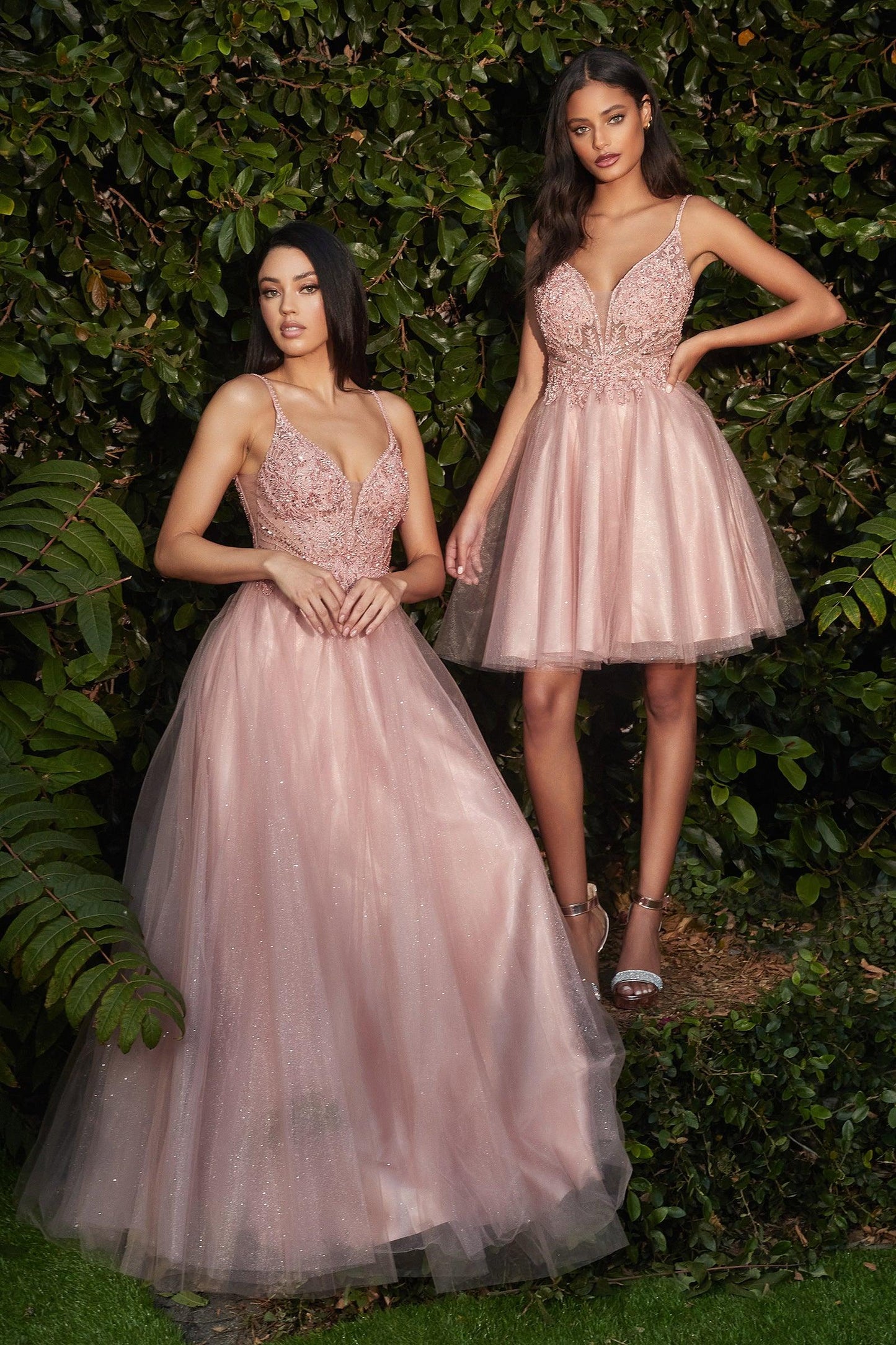 Embellished Sleeveless Long Formal Prom Dress - The Dress Outlet