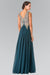Embroidered Chiffon Long Prom Dress Formal Sale - The Dress Outlet