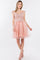 Embroidered Ruffle Short Homecoming Dress - The Dress Outlet