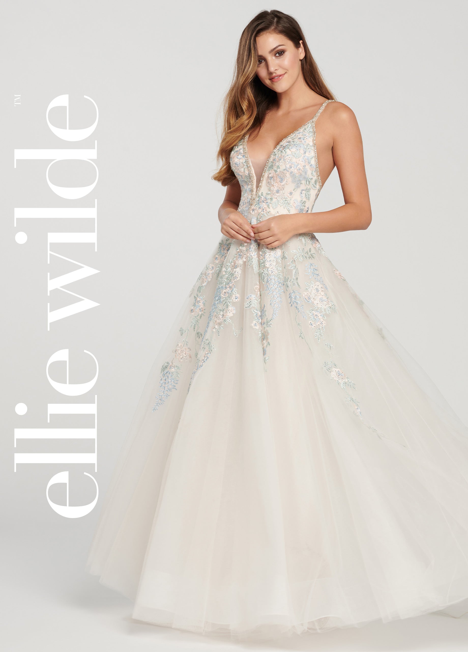Prom Dresses Long Ball Gown Beaded Prom Dress Petal/Multi