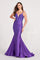 Prom Dresses Beaded Long Formal Fitted Prom Gown Purple