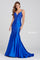 Prom Dresses Beaded Long Formal Fitted Prom Gown Royal Blue