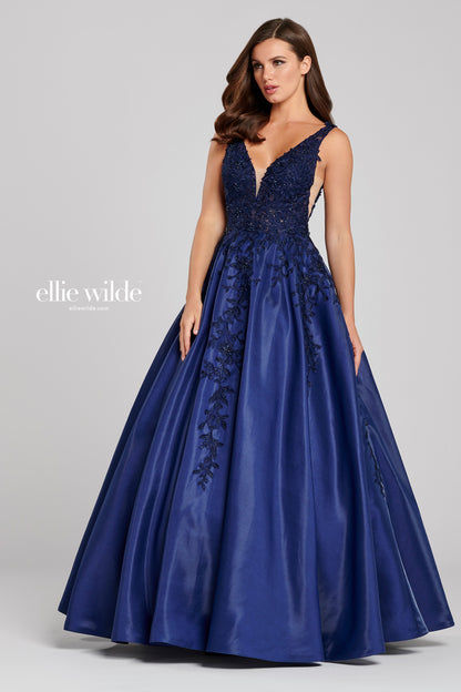 Prom Dresses Long Ball Gown Pocket Prom Dress Navy Blue