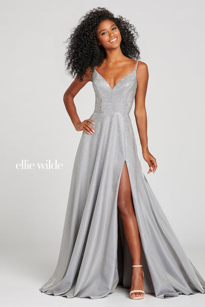 Prom Dresses Long Formal A Line Evening Prom Dress Silver