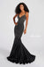Prom Dresses Mermaid Long Formal Beaded Prom Gown Black