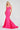 Prom Dresses Mermaid Long Formal Beaded Prom Gown Hot Pink