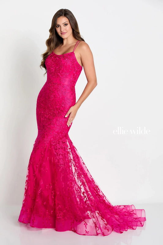 Prom Dresses Prom Formal Fitted Evening Long Gown Fuschia