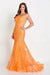 Prom Dresses Prom Formal Fitted Evening Long Gown Orange