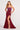 Prom Dresses Fitted Long Formal Slit Glitter Prom Dress Wine