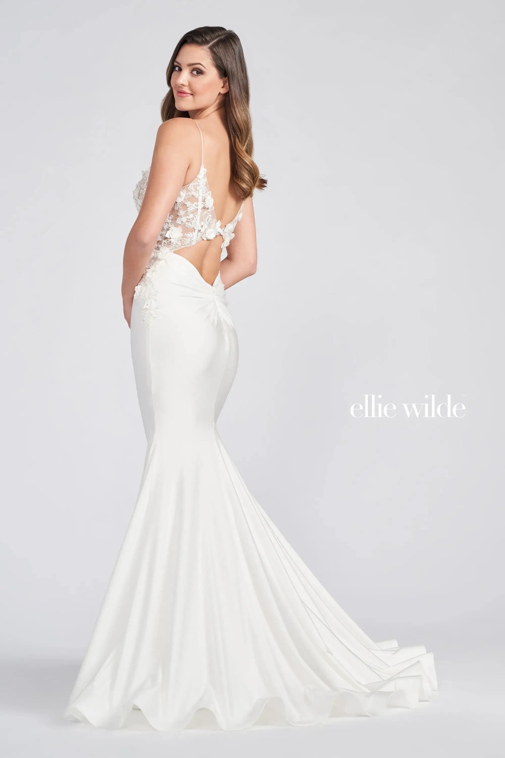 Prom Dresses Long Formal Mermaid Fit Prom Gown Pearl White