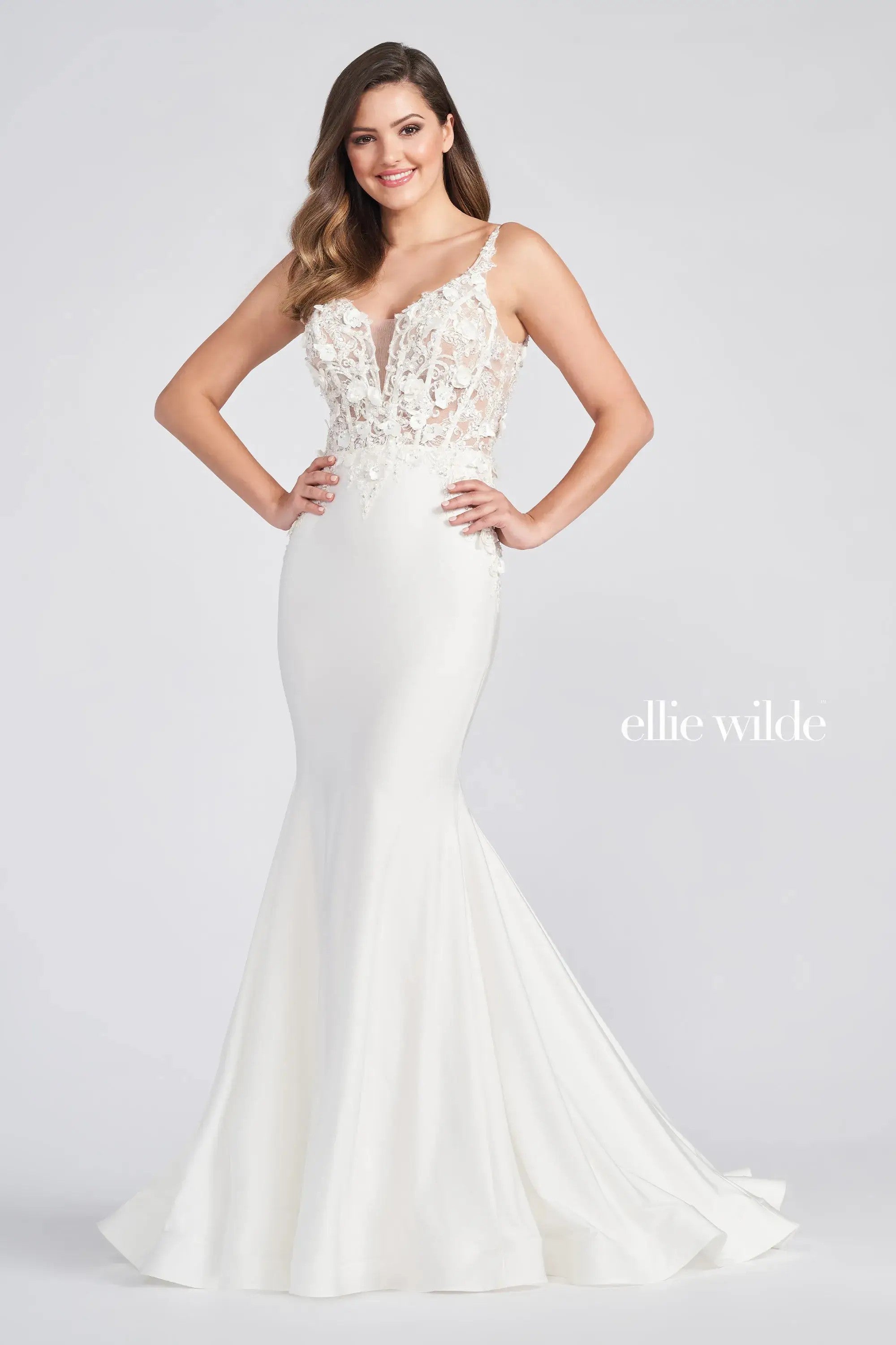 Prom Dresses Long Formal Mermaid Fit Prom Gown Pearl White