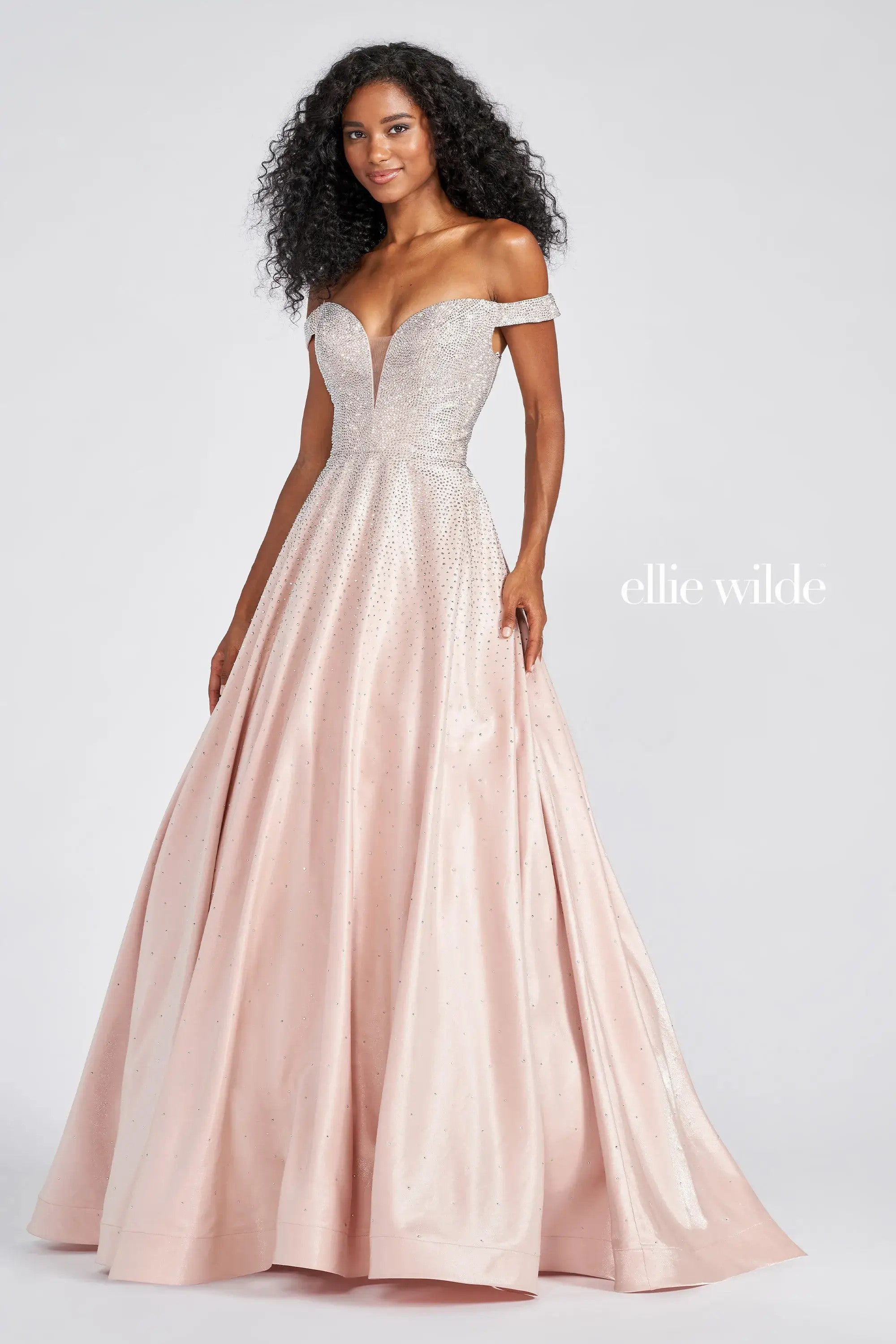 Prom Dresses Long Beaded Ball Gown Pocket Prom Dress Beige/Silver