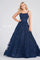 Prom Dresses Long Pocket Ball Gown Prom Dress Navy Blue