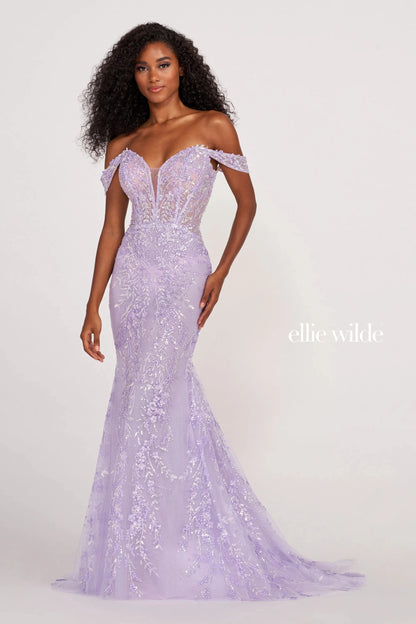Prom Dresses Long Mermaid Formal Sequin Prom Dress Lilac